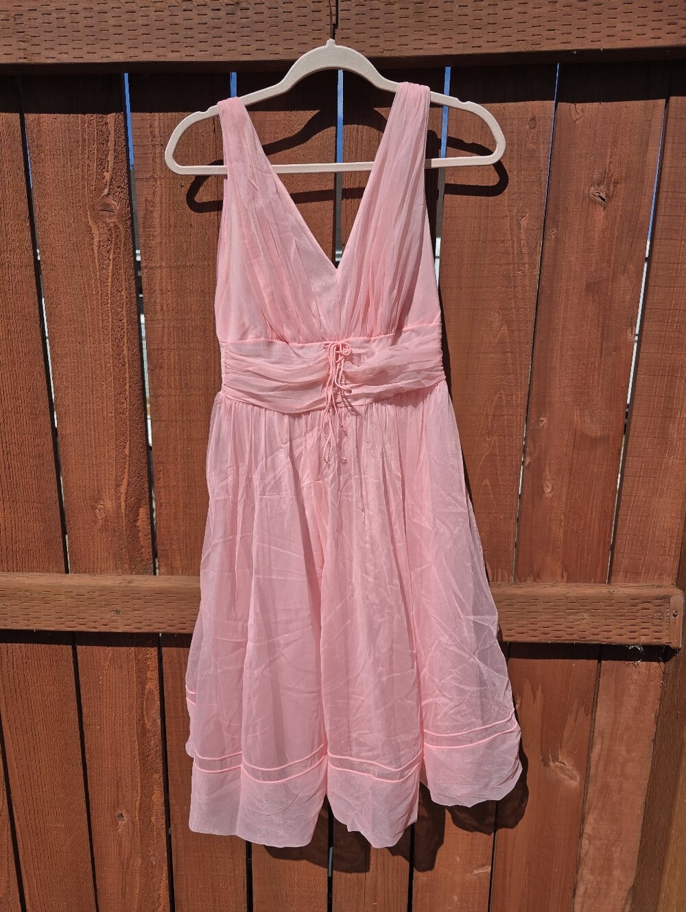 Vintage 60's Bubblegum Pink Babydoll Slip Dress